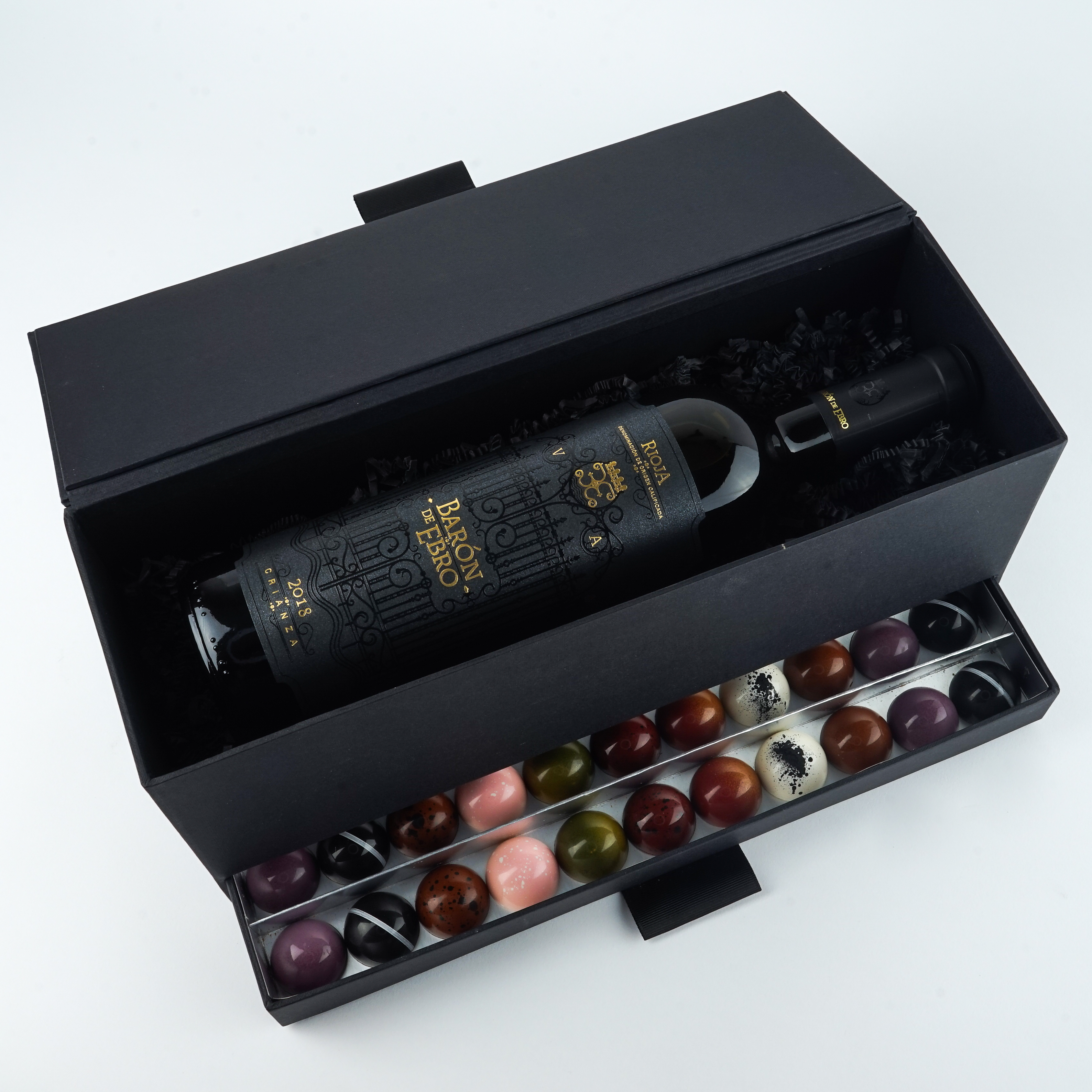 Cru's Cadeaupakket Rioja met luxe bonbons